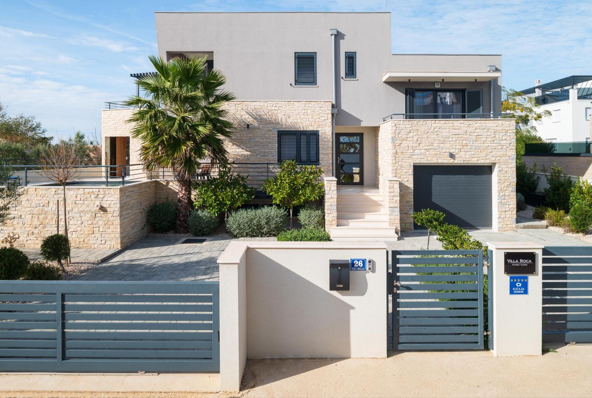 Villa Roca With Heated Pool And Sauna Privlaka  Exterior photo