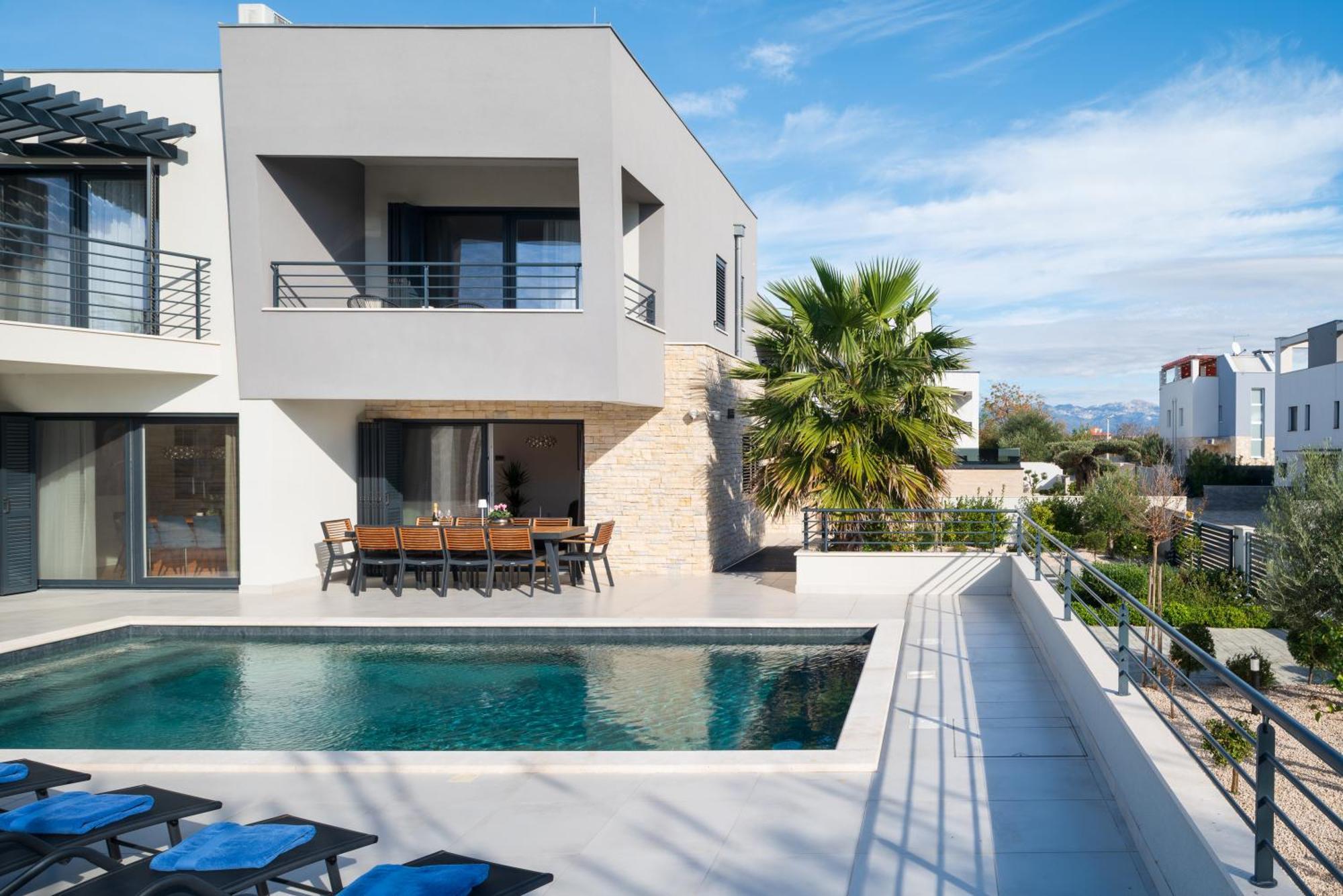 Villa Roca With Heated Pool And Sauna Privlaka  Exterior photo