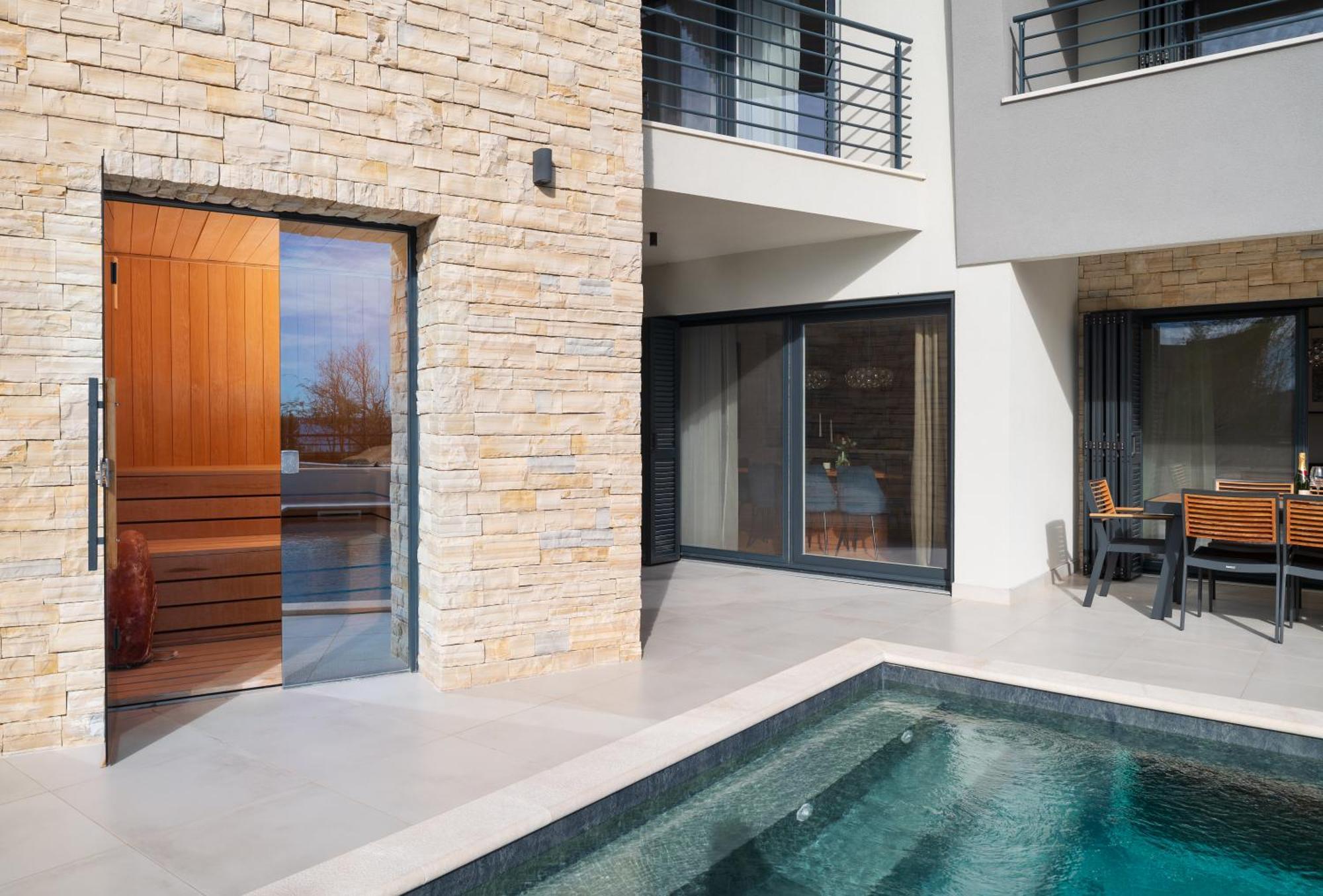 Villa Roca With Heated Pool And Sauna Privlaka  Exterior photo