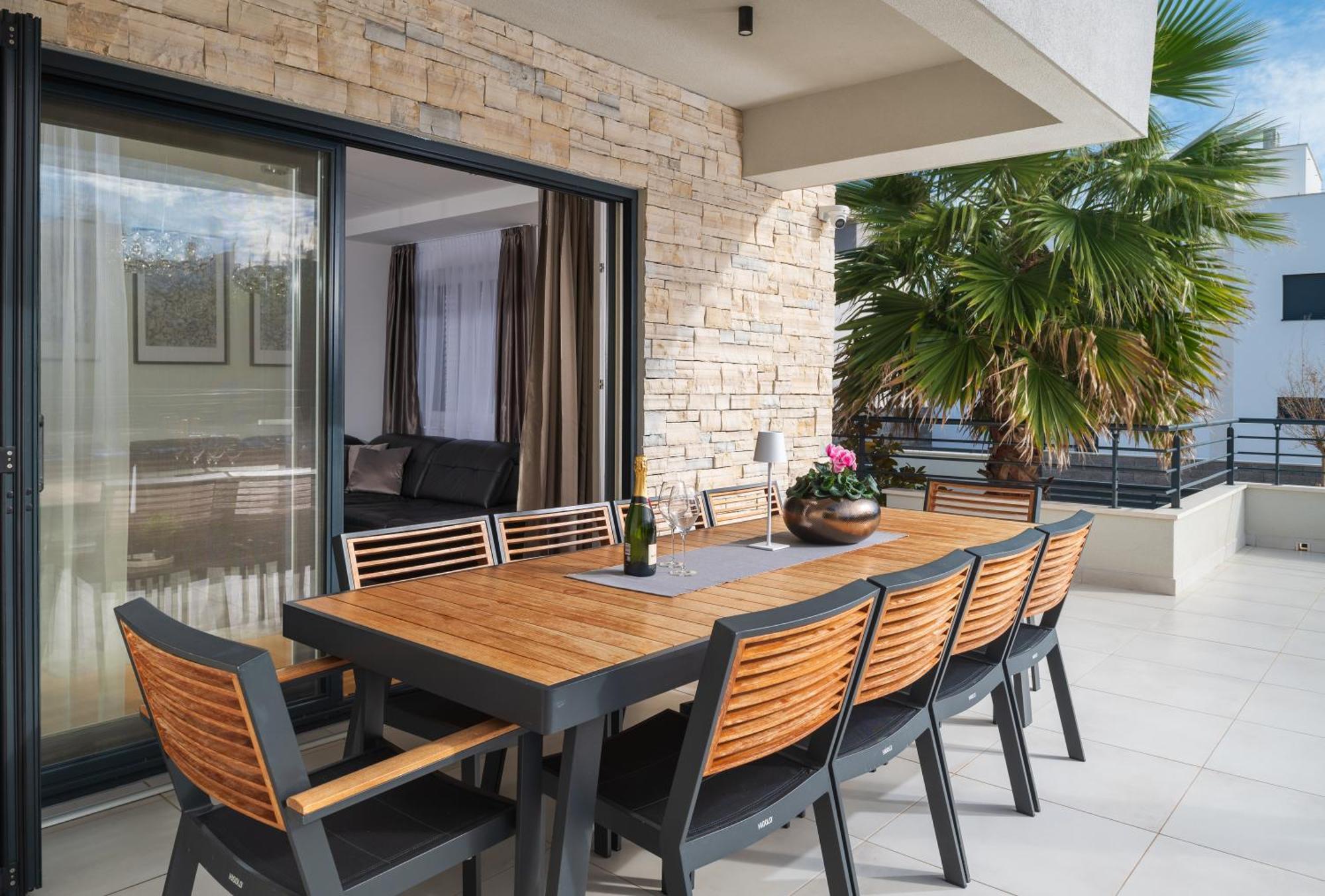 Villa Roca With Heated Pool And Sauna Privlaka  Exterior photo